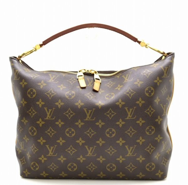 11410929 Louis Vuitton Monogram Sully MM Shoulder Bag Canvas Brown