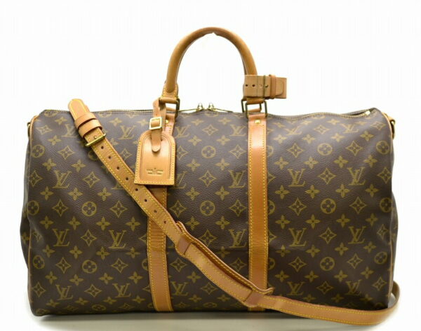 11411207 Louis Vuitton Monogram Keepall Bandouliere 50 Bag Canvas Brown