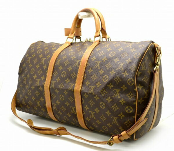 11411207 1 Louis Vuitton Monogram Keepall Bandouliere 50 Bag Canvas Brown