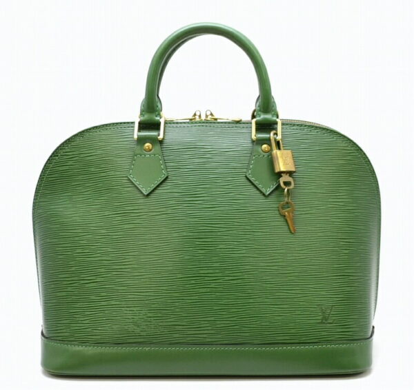 11411697 Louis Vuitton Epi Alma Handbag Leather Borneo Green