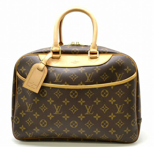 11420605 Louis Vuitton Monogram Bowling Vanity Deauville Bag Canvas Brown