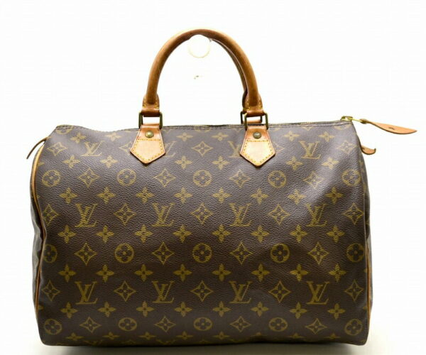 11420672 Louis Vuitton Monogram Speedy 35 Bag Canvas Brown