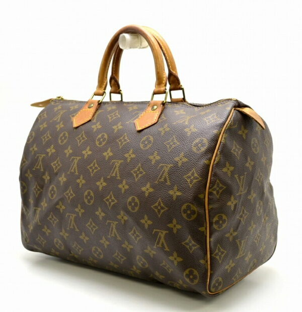 11420672 1 Louis Vuitton Monogram Speedy 35 Bag Canvas Brown