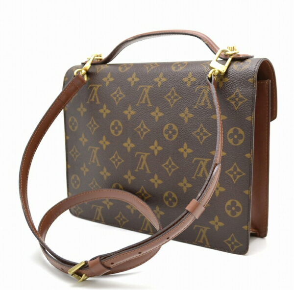 11421239 1 Louis Vuitton Monogram Monceau 2WAY Shoulder Bag Canvas Brown