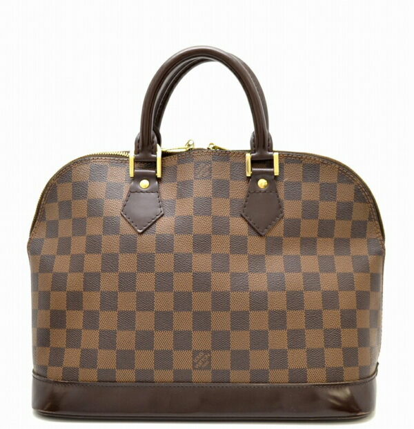 11421261 Louis Vuitton Damier Alma Handbag Canvas Brown