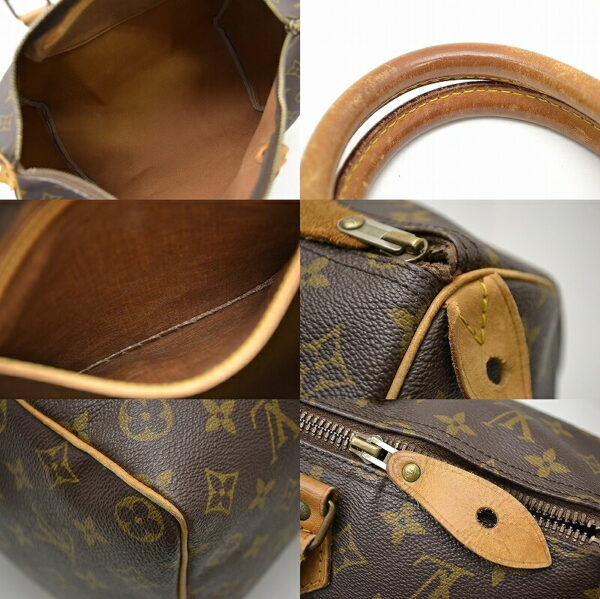 11430805 2 Louis Vuitton Monogram Speedy 35 Bag Canvas Brown