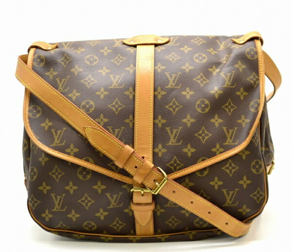 11430806 Louis Vuitton Monogram Saumur 35 Crossbody Bag Canvas Brown