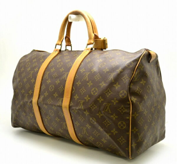 11430817 1 Louis Vuitton Monogram Keepall 50 Bag Canvas Brown