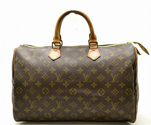 11430845 Louis Vuitton Monogram Speedy 35 Bag Canvas Brown