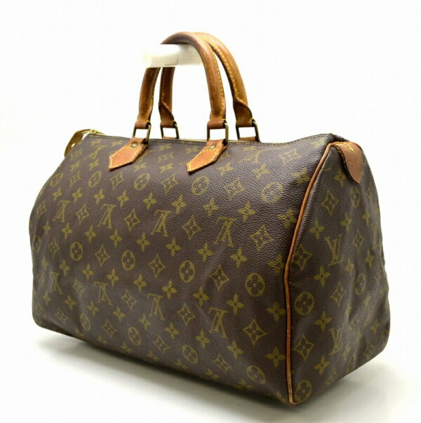 11430845 1 Louis Vuitton Monogram Speedy 35 Bag Canvas Brown