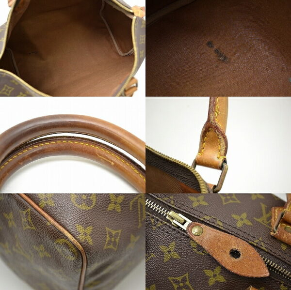 11430845 2 Louis Vuitton Monogram Speedy 35 Bag Canvas Brown