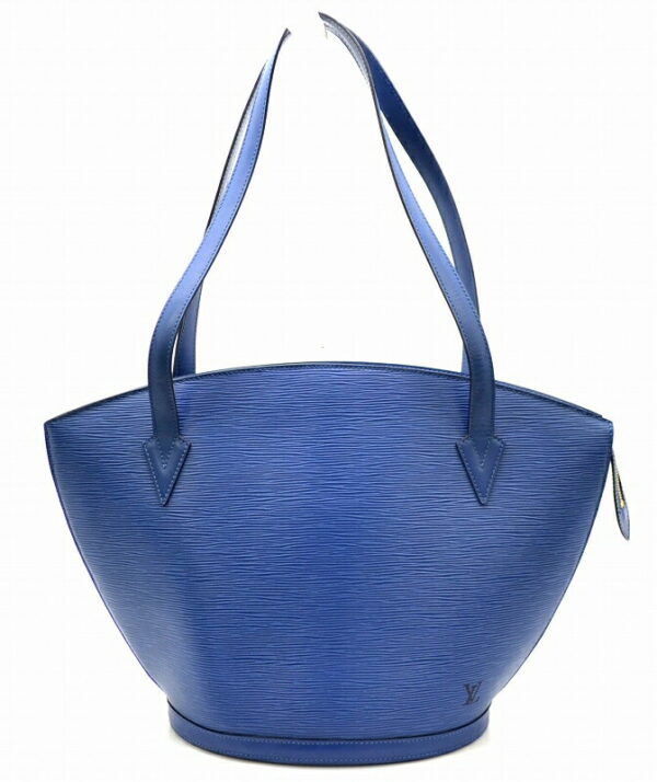 11430923 Louis Vuitton Epi Saint Jacques Shoulder Tote Leather Toledo Blue