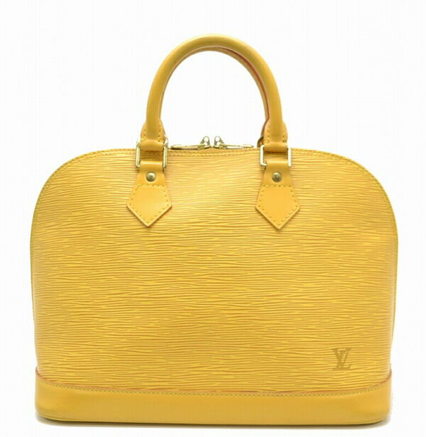 11430948 Louis Vuitton Epi Alma Handbag Leather Tassili Yellow