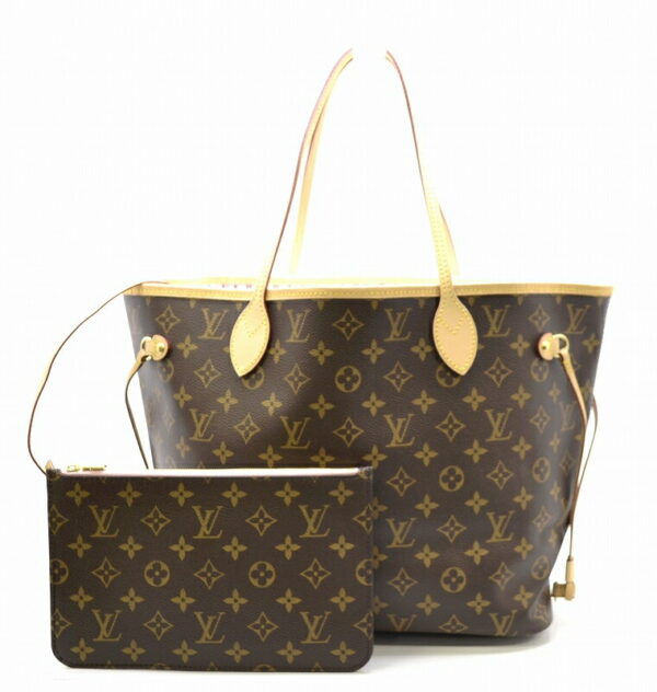 11430964 Louis Vuitton Monogram Neverfull MM Tote Bag Rose Ballerine