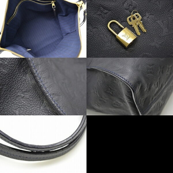 11431052 2 Louis Vuitton Monogram Empreinte Lumineuse PM Shoulder Bag Leather Noir