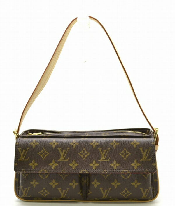 11431268 Louis Vuitton Monogram Viva Cite MM Shoulder Bag Canvas Brown