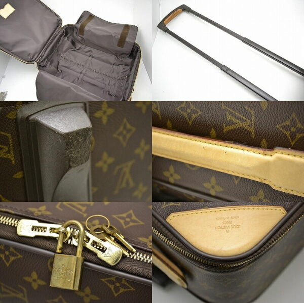 11431438 2 Louis Vuitton Monogram Pegas 45 Suitcase Canvas Brown