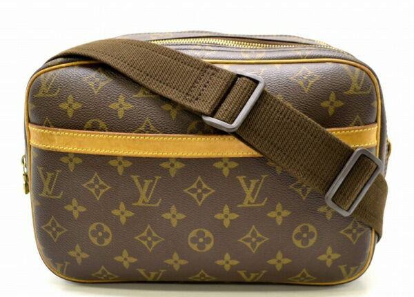 11431458 Louis Vuitton Monogram Reporter PM Crossbody Bag Canvas Brown