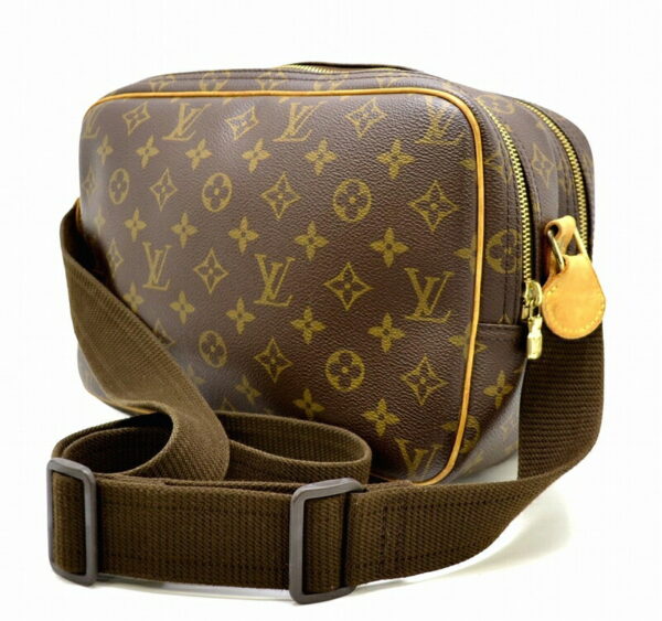 11431458 1 Louis Vuitton Monogram Reporter PM Crossbody Bag Canvas Brown