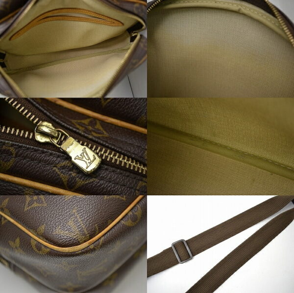 11431458 2 Louis Vuitton Monogram Reporter PM Crossbody Bag Canvas Brown