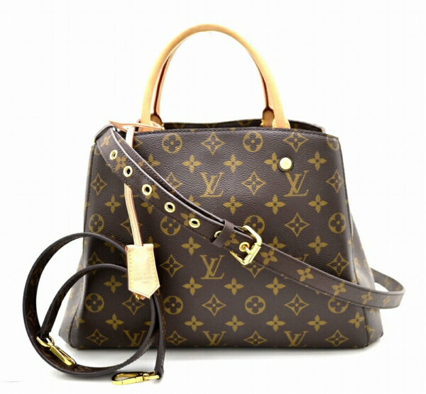 11431548 Louis Vuitton Monogram Montaigne MM 2WAY Shoulder Bag Brown