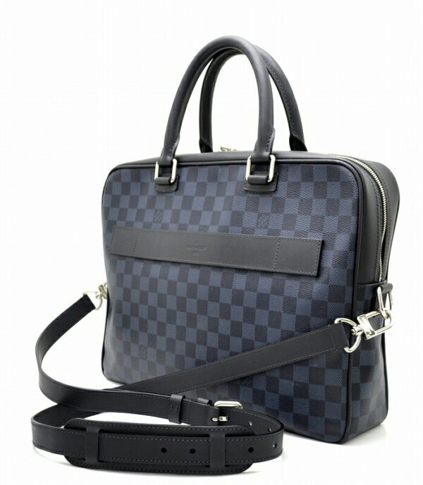 11440684 1 Louis Vuitton Damier Ecobalt Porte de Cuman Briefcase Canvas Blue