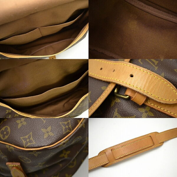 11440748 2 Louis Vuitton Monogram Saumur 35 Crossbody Bag Canvas Brown