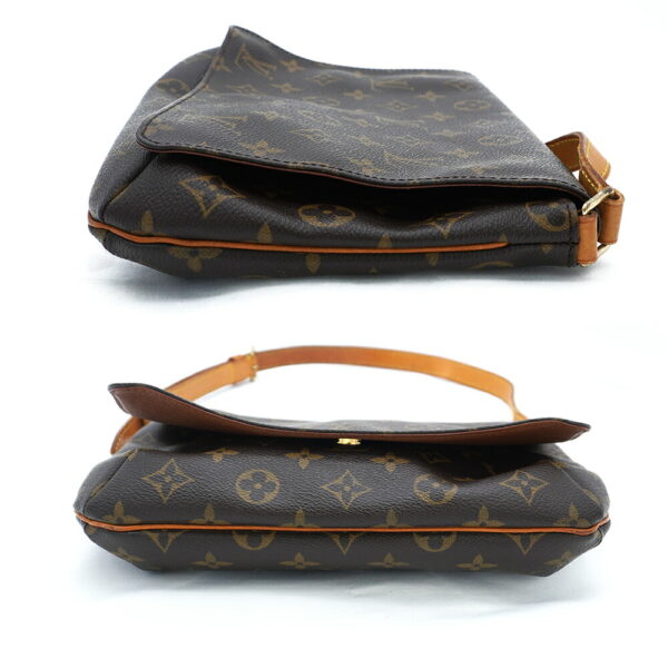 11442 3 Louis Vuitton Musette Tango Shoulder Bag Monogram Brown