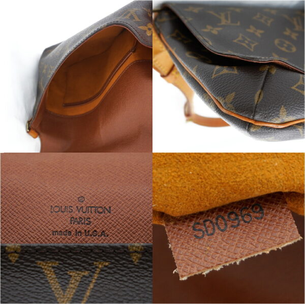 11442 5 Louis Vuitton Musette Tango Shoulder Bag Monogram Brown