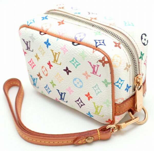 11450603 1 Louis Vuitton Multicolor Truth Wapiti Mini Pouch Leather White