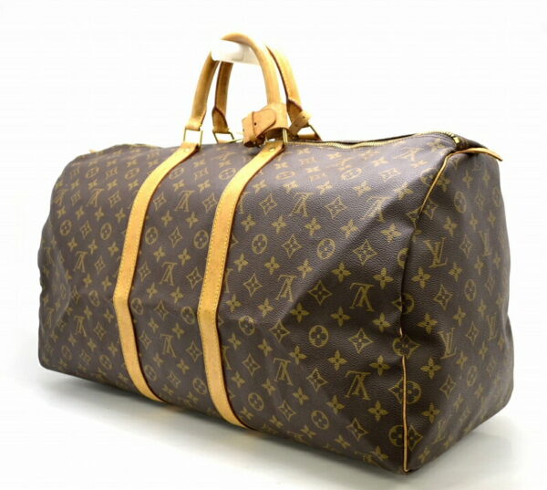 11450898 1 Louis Vuitton Monogram Keepall 55 Bag Canvas Brown