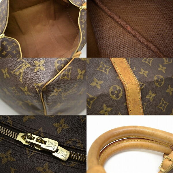 11450898 2 Louis Vuitton Monogram Keepall 55 Bag Canvas Brown