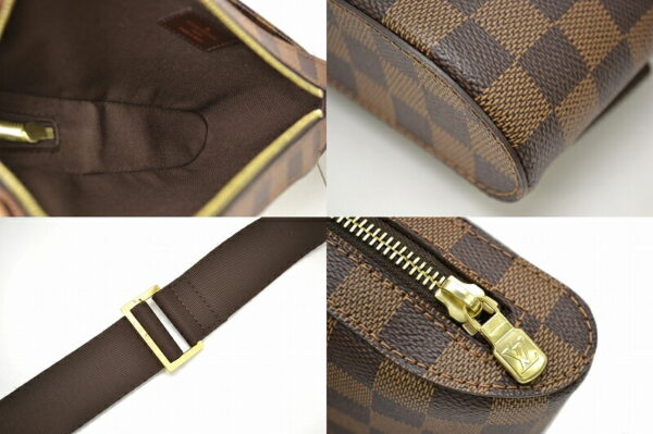 11451007 2 Louis Vuitton Damier Jeronimos Body Bag Canvas Brown