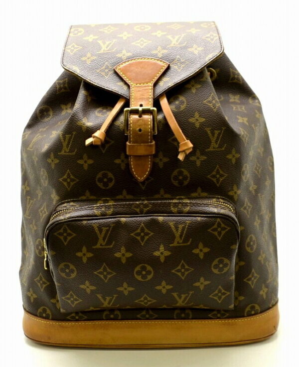 11451168 Louis Vuitton Monogram Montsouris GM Rucksack Canvas Brown