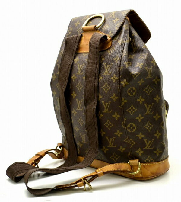 11451168 1 Louis Vuitton Monogram Montsouris GM Rucksack Canvas Brown