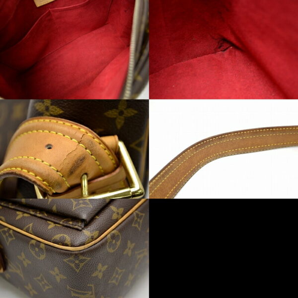 11451217 2 Louis Vuitton Monogram Viva Cite GM Shoulder Bag Canvas Brown