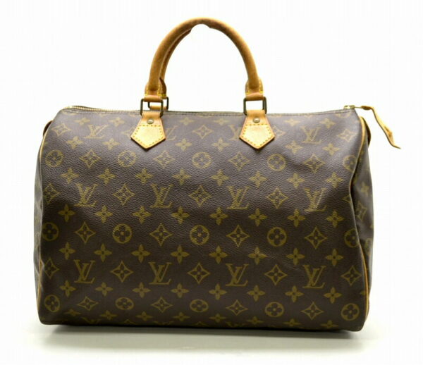 11451251 Louis Vuitton Monogram Speedy 35 Bag Canvas Brown