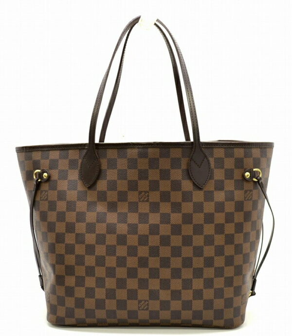 11451351 Louis Vuitton Damier Neverfull MM Tote Bag Canvas Brown