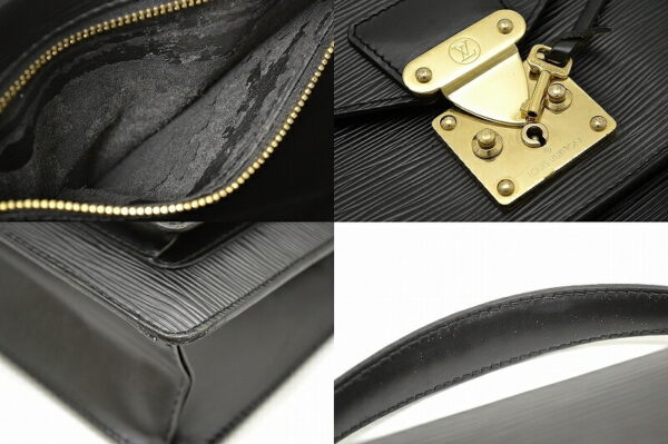 11451354 2 Louis Vuitton Epi Monceau Handbag Leather Noir Black