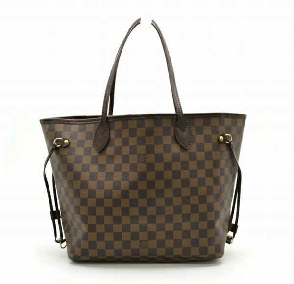 11451407 Louis Vuitton Damier Neverfull MM Tote Bag Canvas Brown