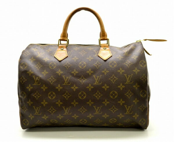 11451418 Louis Vuitton Monogram Speedy 35 Bag Canvas Brown