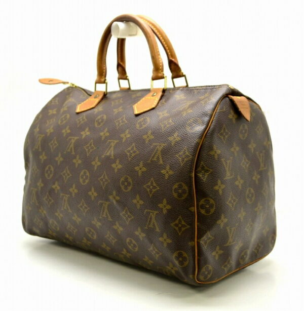 11451418 1 Louis Vuitton Monogram Speedy 35 Bag Canvas Brown