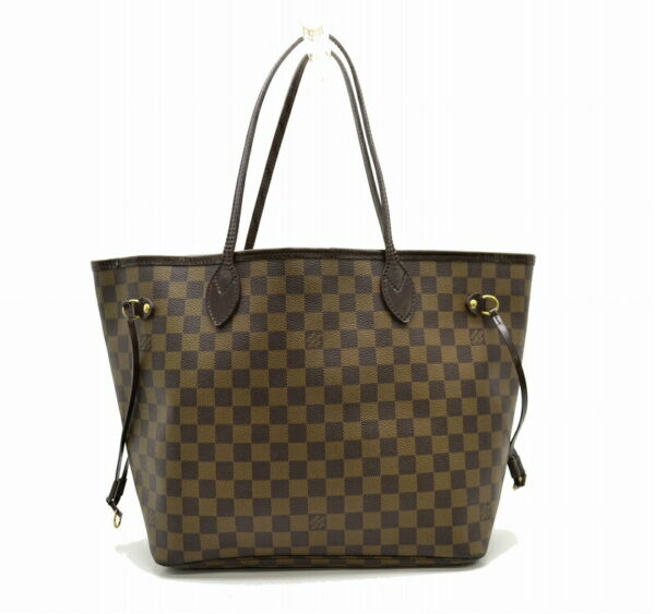 11451434 Louis Vuitton Damier Neverfull MM Tote Bag Canvas Brown