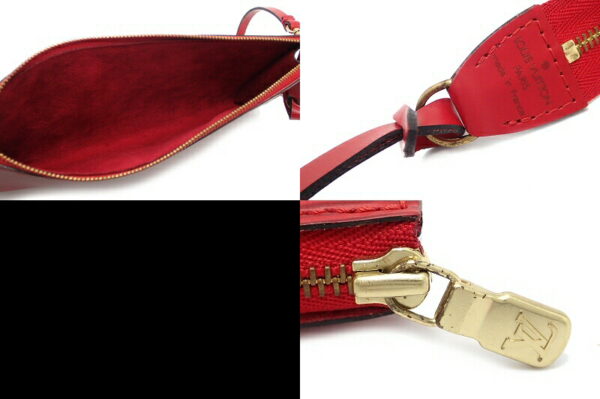 11451448 2 Louis Vuitton Epi Accessory Pouch Leather Castilian Red