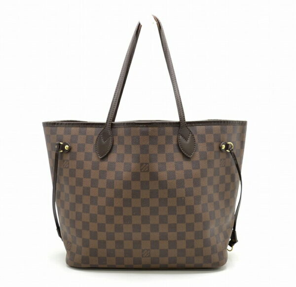 11451455 Louis Vuitton Damier Neverfull MM Tote Bag Canvas Brown