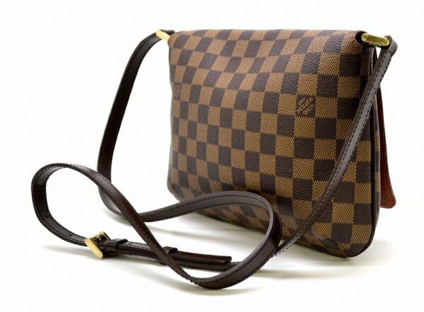 11451461 1 Louis Vuitton Damier Musette Tango Crossbody Bag Canvas Brown