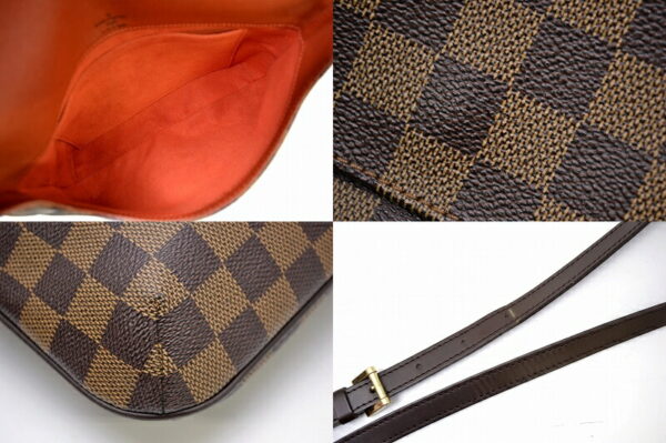 11451461 2 Louis Vuitton Damier Musette Tango Crossbody Bag Canvas Brown