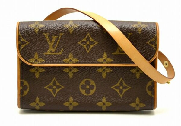 11451501 Louis Vuitton Monogram Pochette Florentine Waist Pouch Canvas Brown