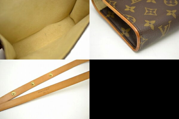 11451501 2 Louis Vuitton Monogram Pochette Florentine Waist Pouch Canvas Brown