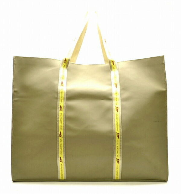 11460311 Louis Vuitton Louis Vuitton Cup 2003 Tote Bag Canvas Greige Yellow